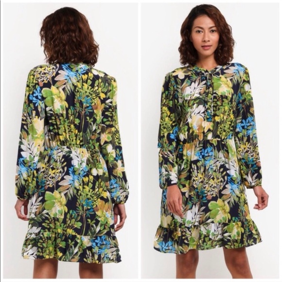J. Crew Dresses & Skirts - J. Crew Watercolor Silk Floral Dress